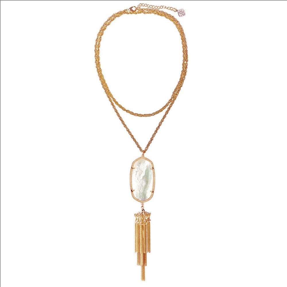 Kendra Scott Rayne Gold/White Necklace, NWOT